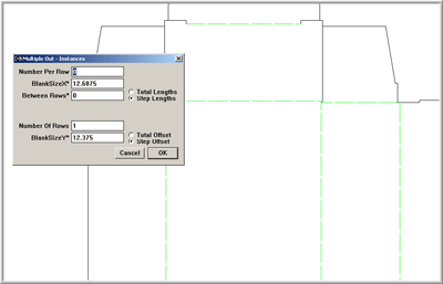 Use the Multiple Outs function to generate instances on a rotary die to eliminate repetitive notching using SteelRules packaging and design software.